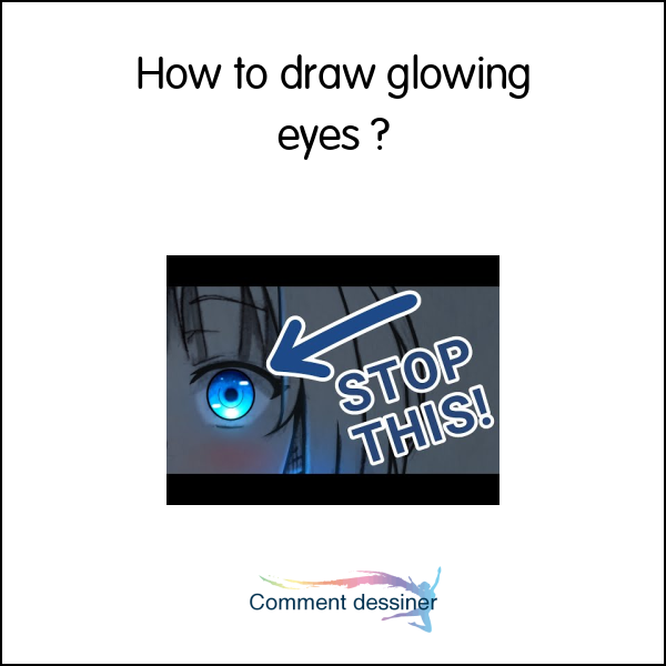 How to draw glowing eyes
